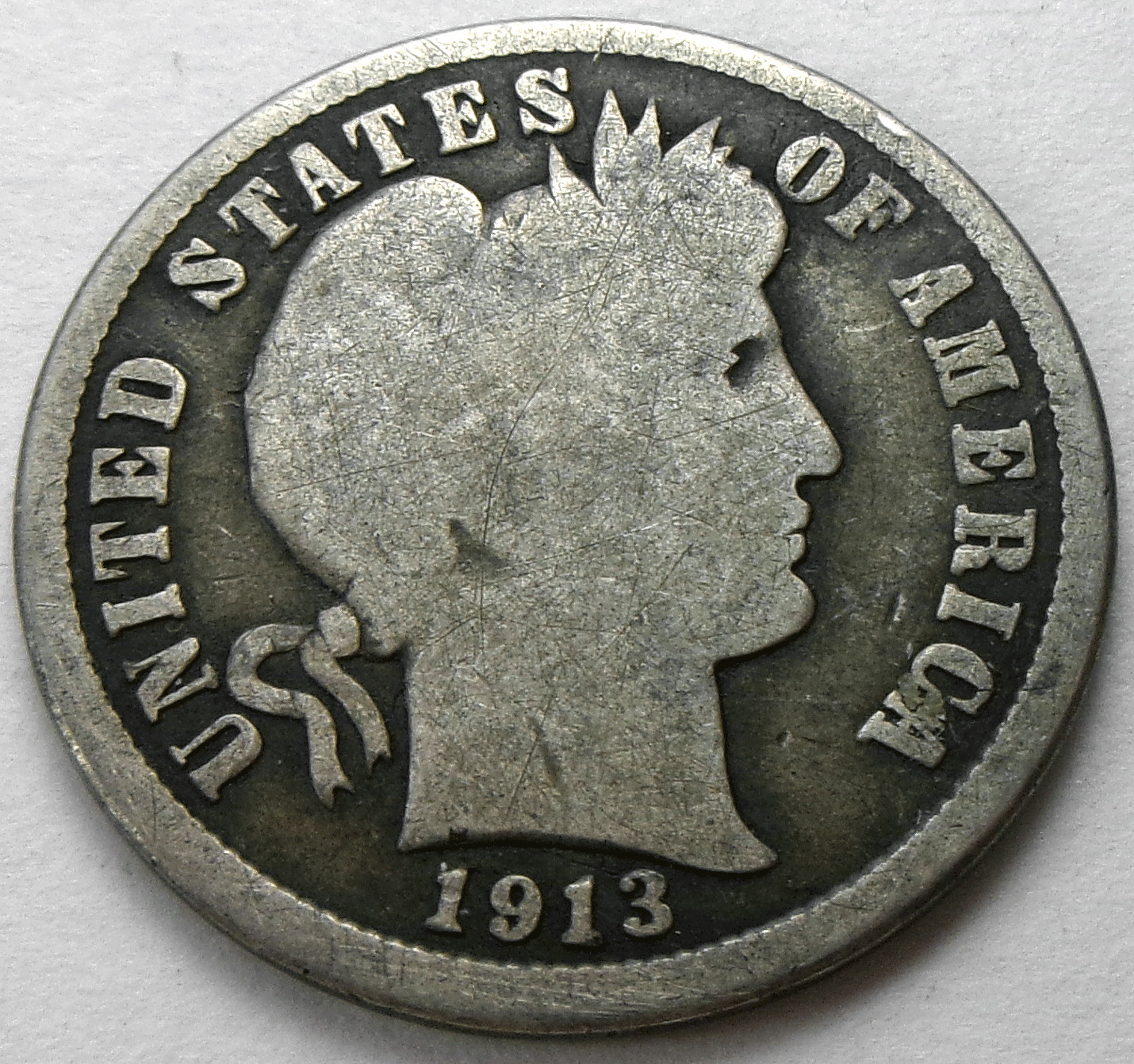 1913-S Barber 10¢ Dime