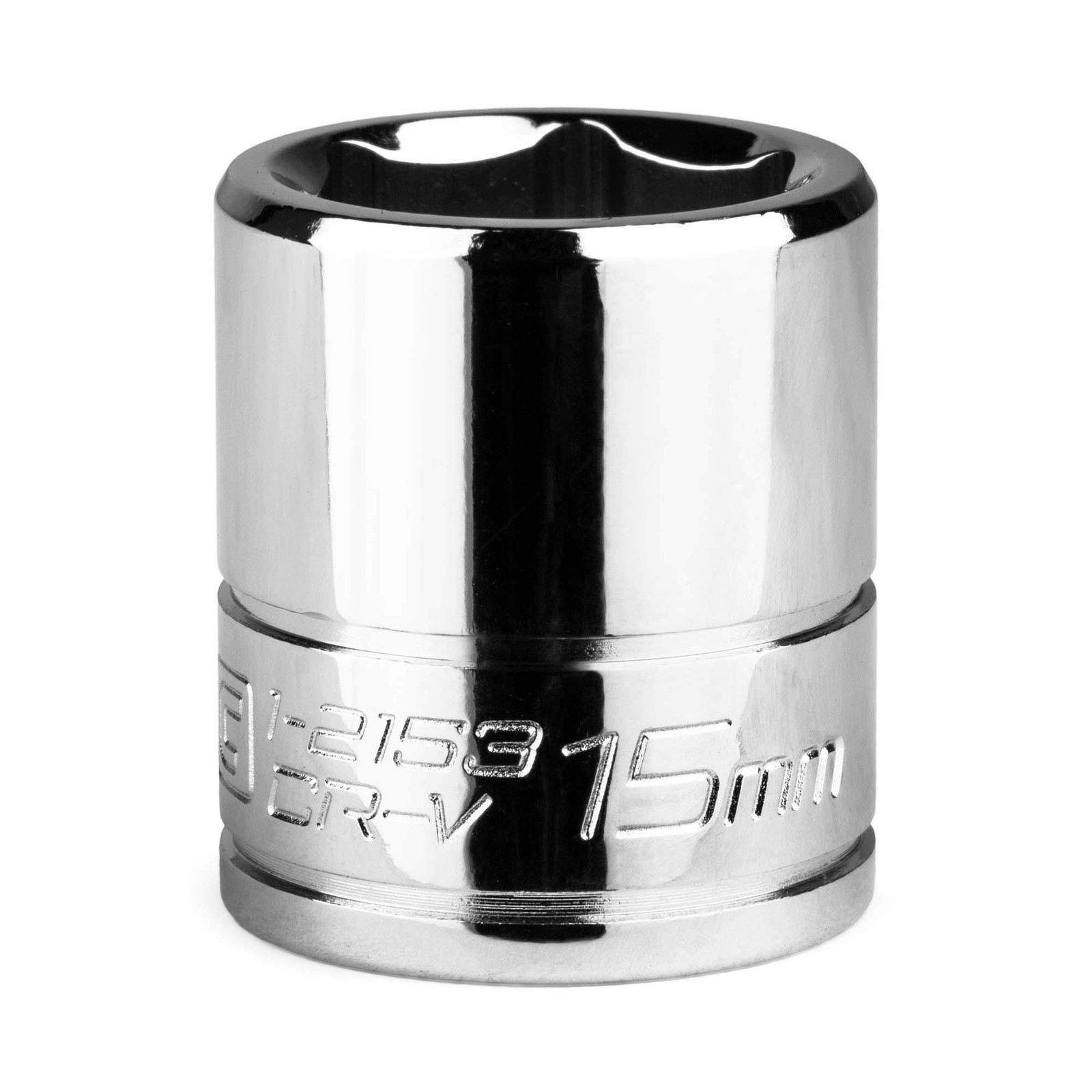 Capri Tools 15 mm Shallow Socket, 1/4-Inch Drive, 6-Point, Metric 15
