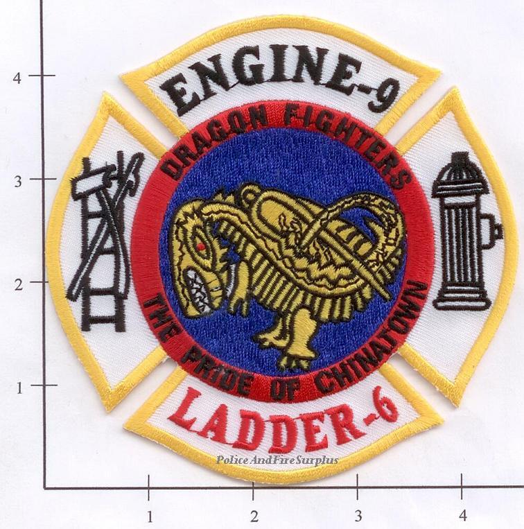 New York City NY Fire Dept Engine 9 Ladder 6 Patch v2