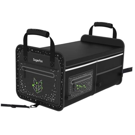 63L Car Trunk Organizer for SUVs & Small/Midsize Cars - Large Black