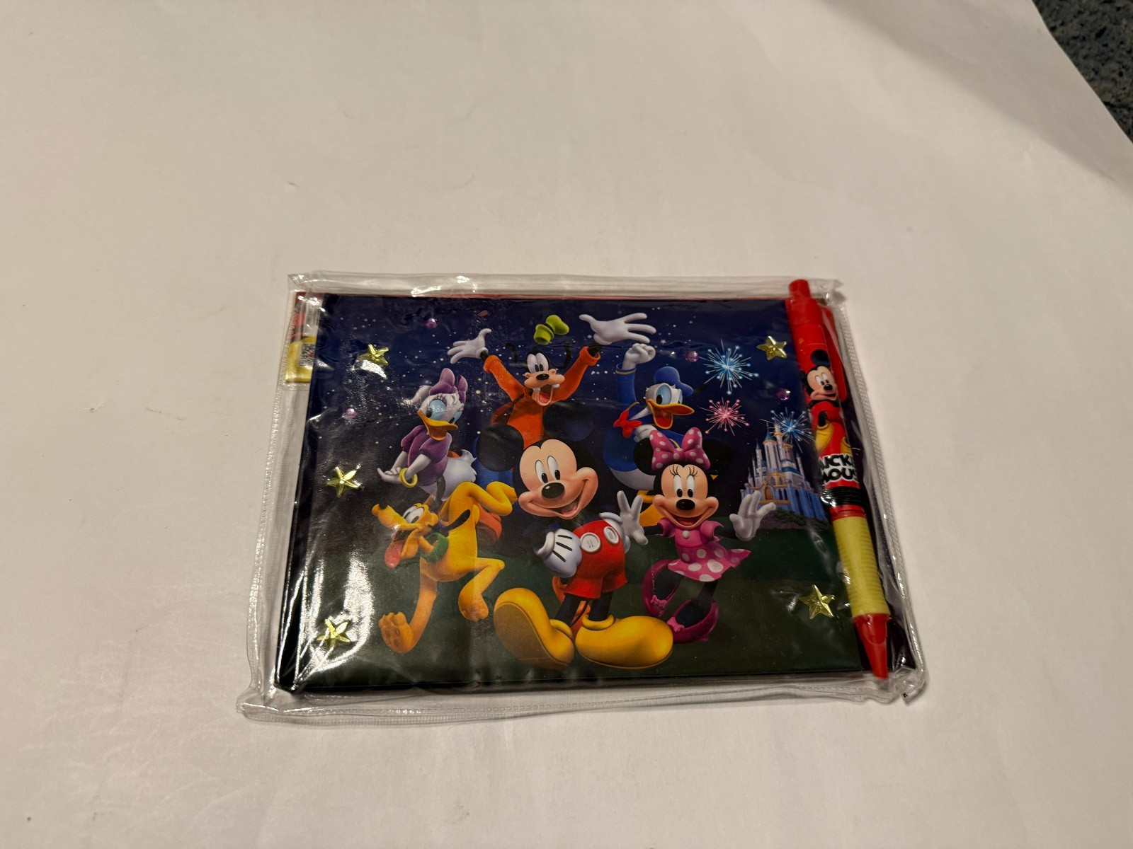 Disney Mickey and Friends Deluxe Autograph Book with Pen & Sticker Sheet 85231