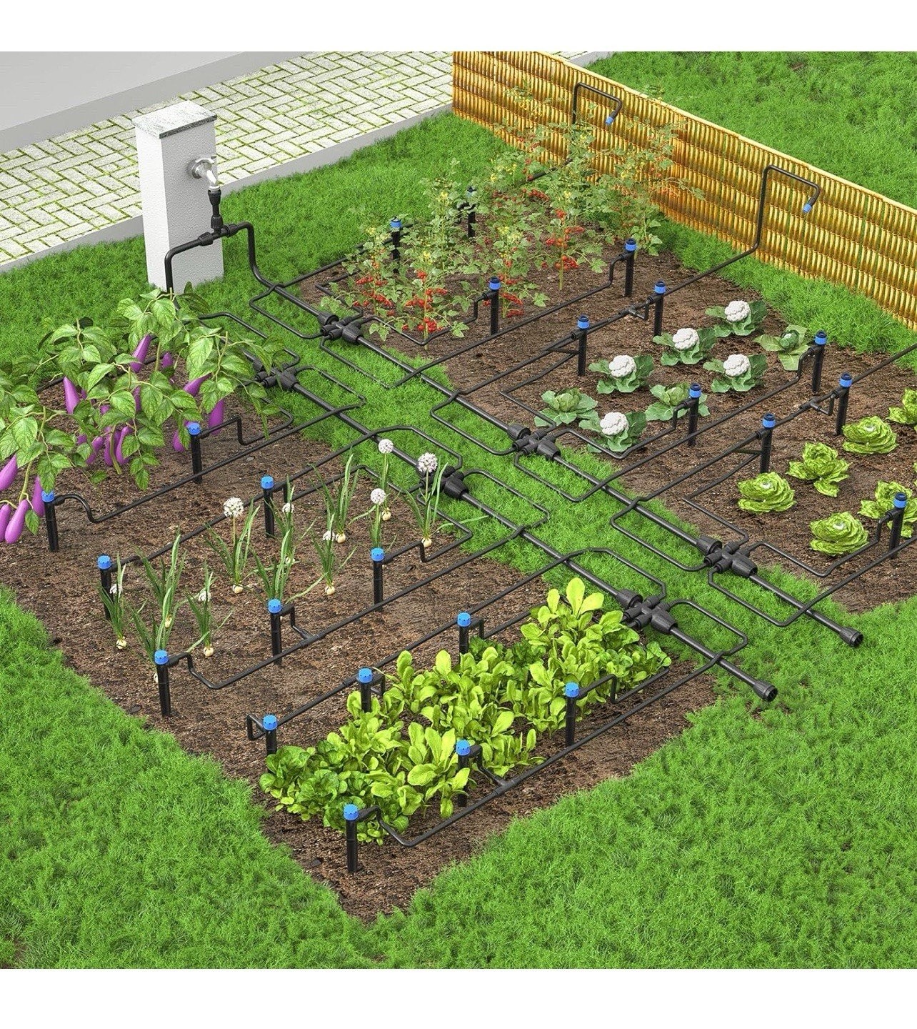 230FT Drip Irrigation System Kit, Automatic Garden Watering System for Plants
