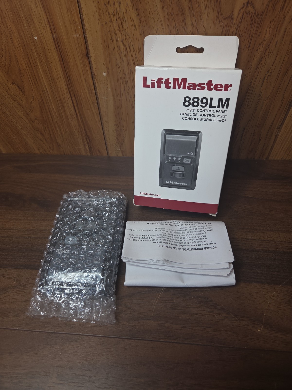 LiftMaster 889LM MyQ Control Panel Garage Door Opener Black New Open Box