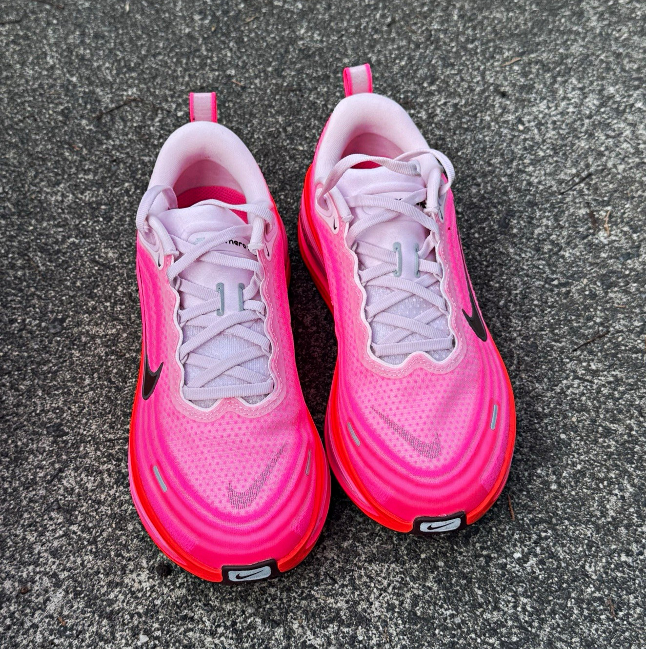 Nike ZoomX Low Top Lace-Up Running Sneaker Pink/Red/Black Unisex Adults