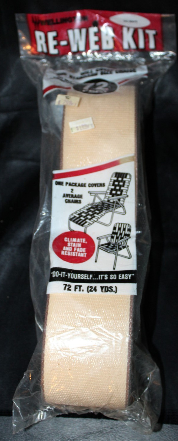 Wellington RE-WEB Kit - Lawn Chair Webbing - unopened package 72 feet