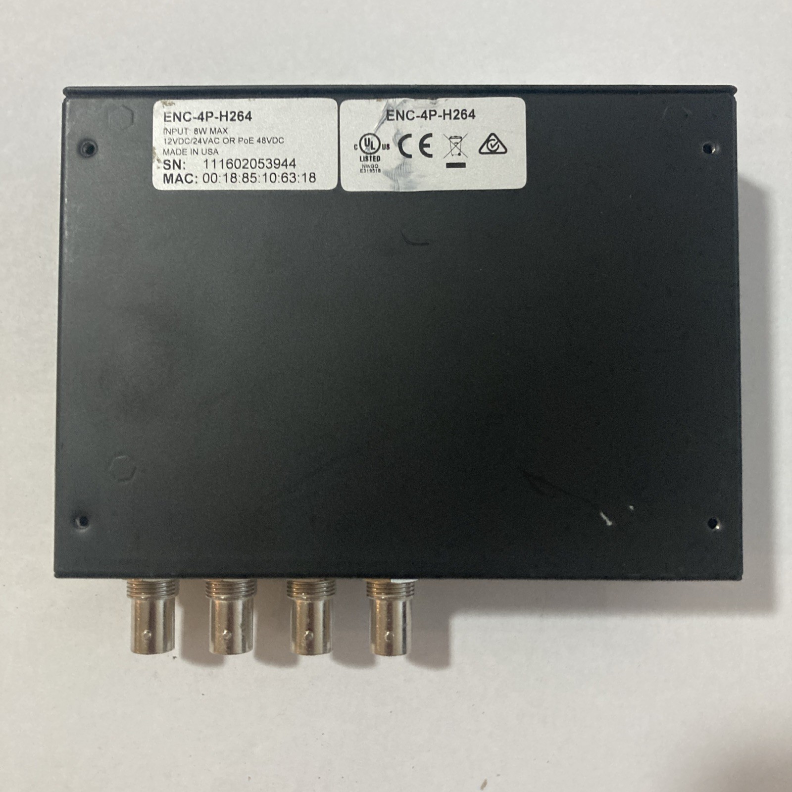 Avigilon ENC-4P-H264 Analog-To-Digital Encoder, 4-Port