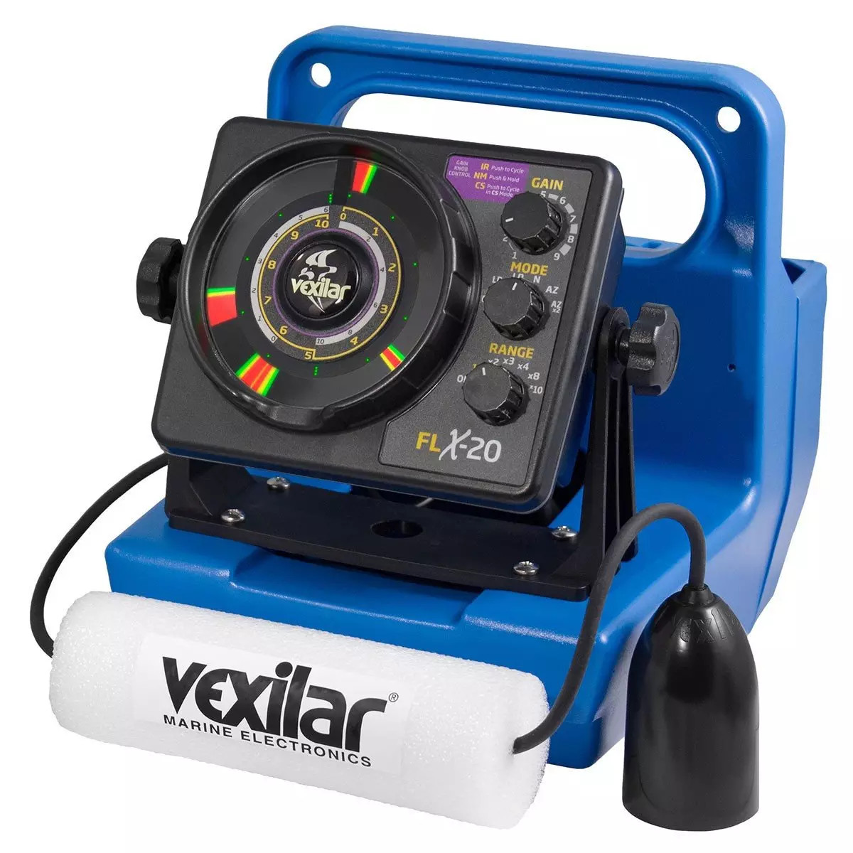 Vexilar FLX 20 Genz Pack Ice Fishing Flasher with 12 Degree Ice-Ducer and and SL