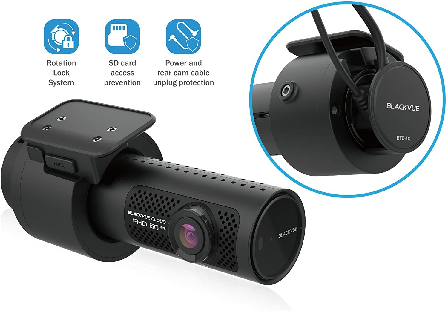 Blackvue Dashcam Front Camera Tamper-Proof Case (BTC-1C)(See listing for models)