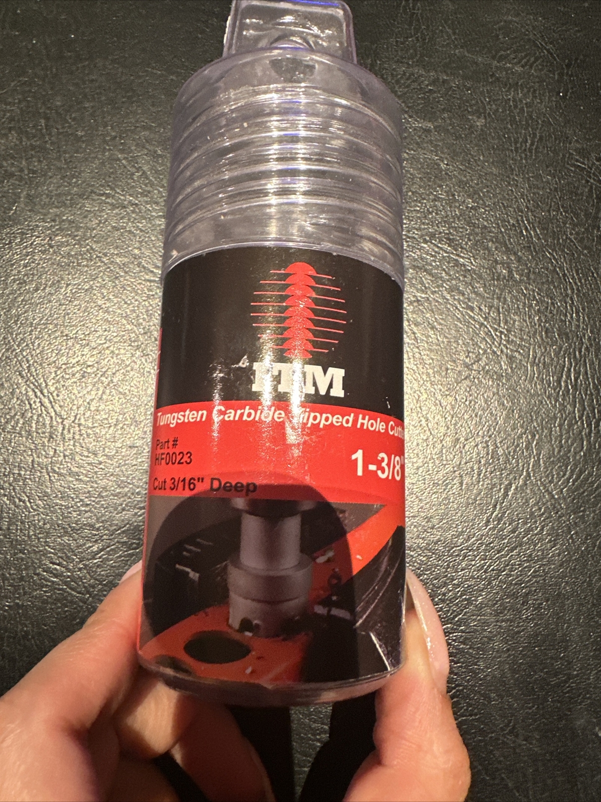 ITM Tungsten Carbide Tipped Hole Cutter 1-3/8" Cut 3/16" Deep PART # HF0023