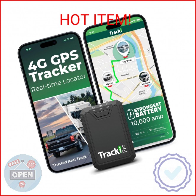 Tracki Pro GPS Tracker for Vehicles, Subscription Required, Cancel Anytime – Tra