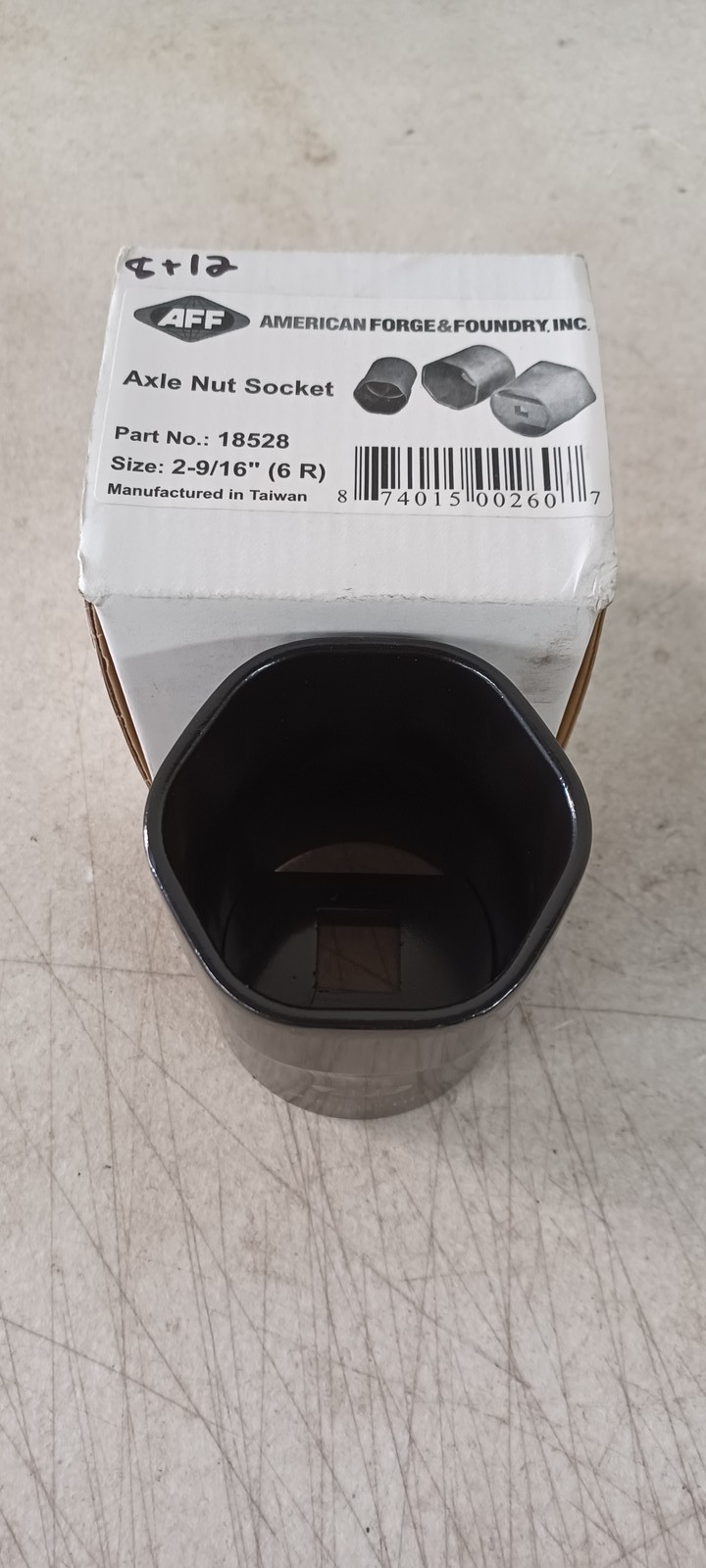 NEW - AXLE NUT SOCKET, 2-9/16" , 6 ROUNDED 18528