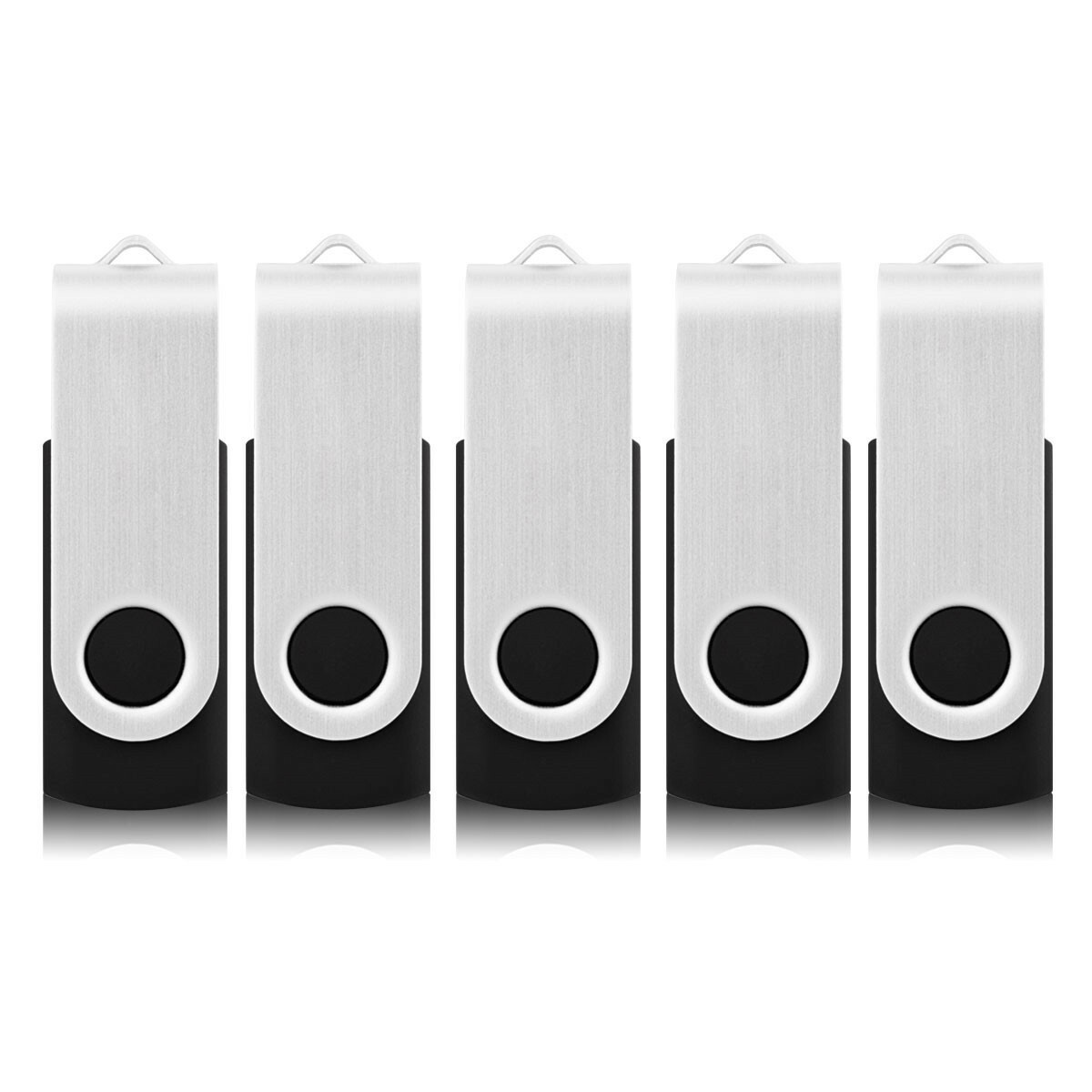 10Pack Swivel USB Flash Drives Memory Stick U Disk Thumb Pendrive Storage Black