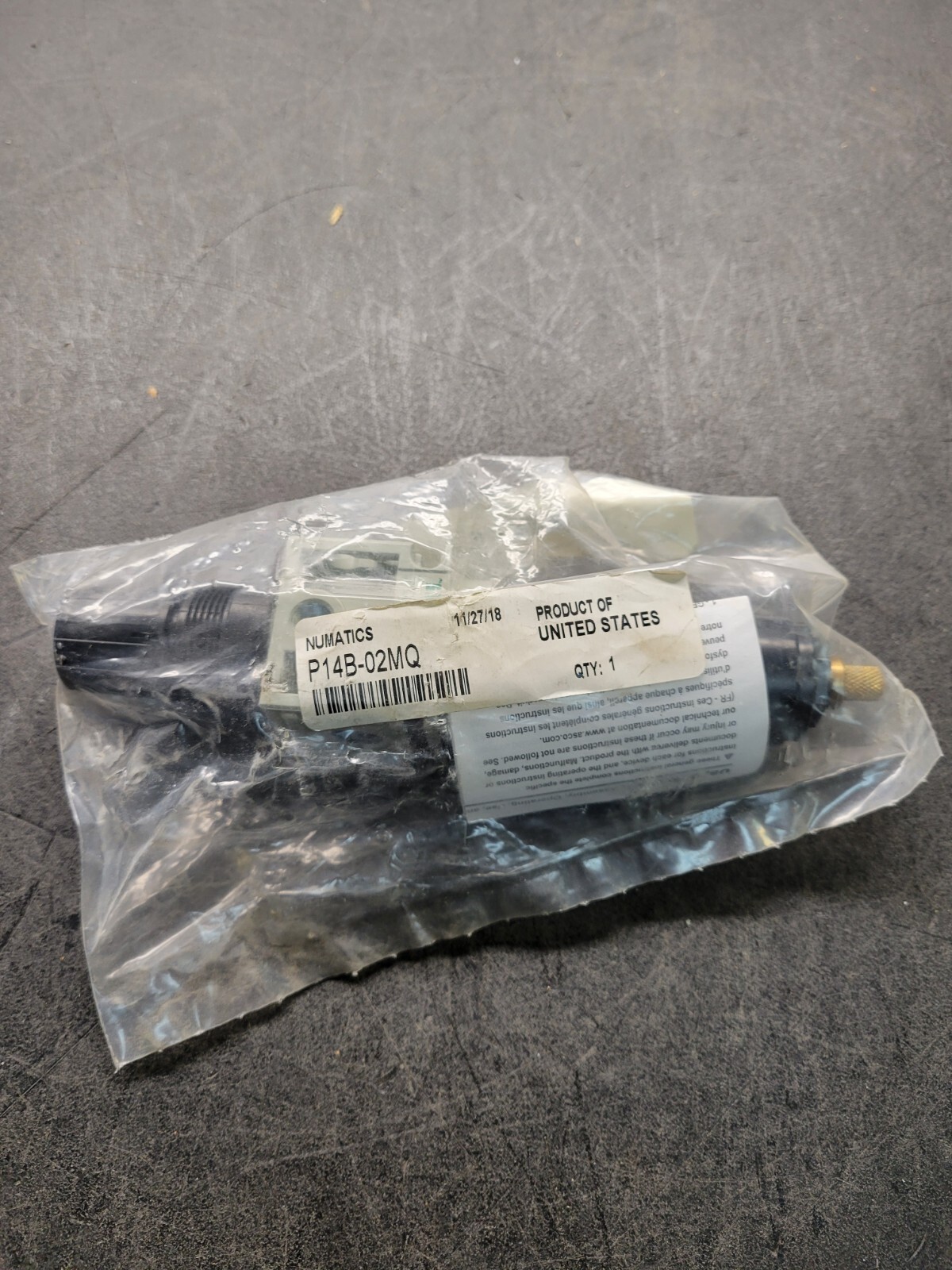 Numatic P14B-02MQ Valve.