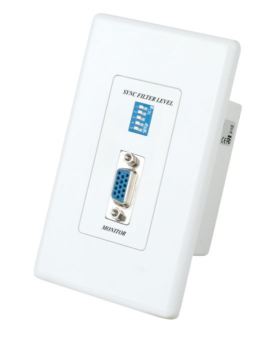 Wall Plate VGA Video Signal Extender Over One Cat5 Cable VW01