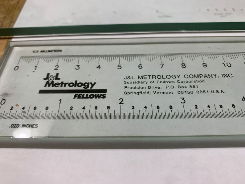 Jones & Lamson Optical Comparator Calibration items for Rent.