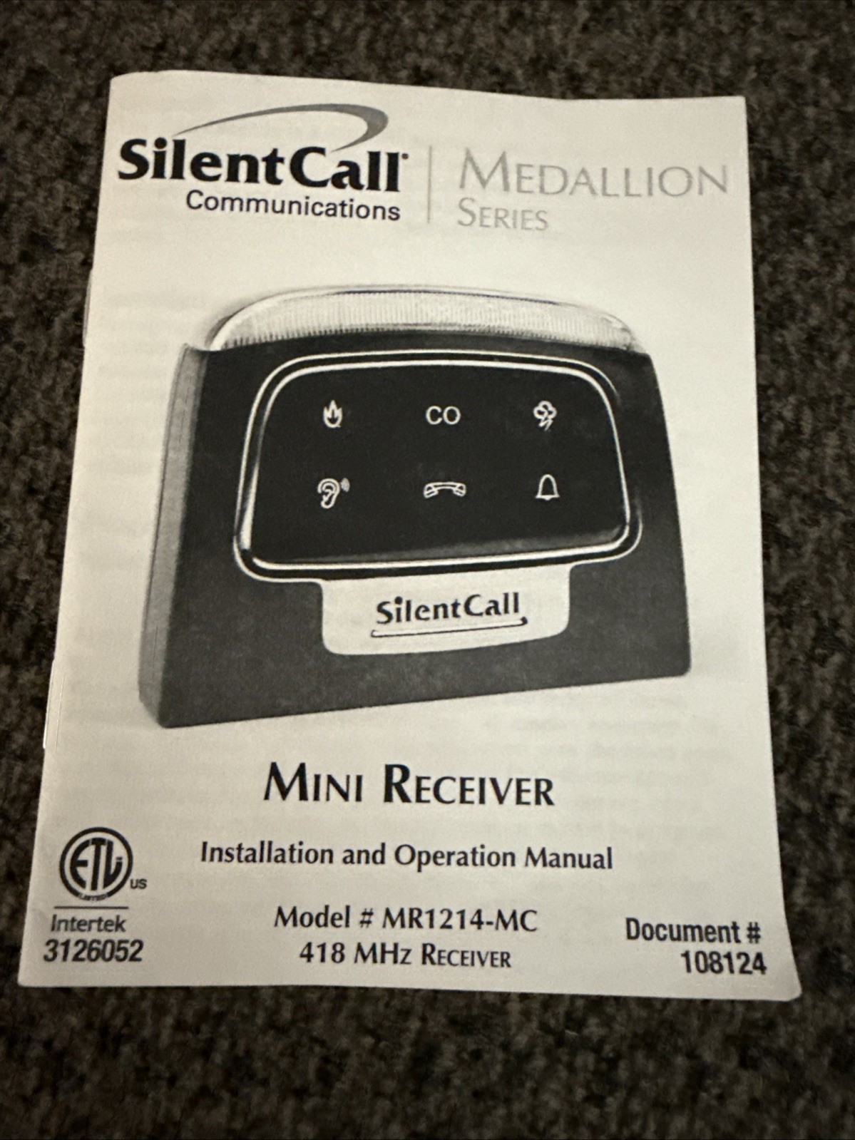 Silent Call Medallion Series Mini Strobe Receiver New
