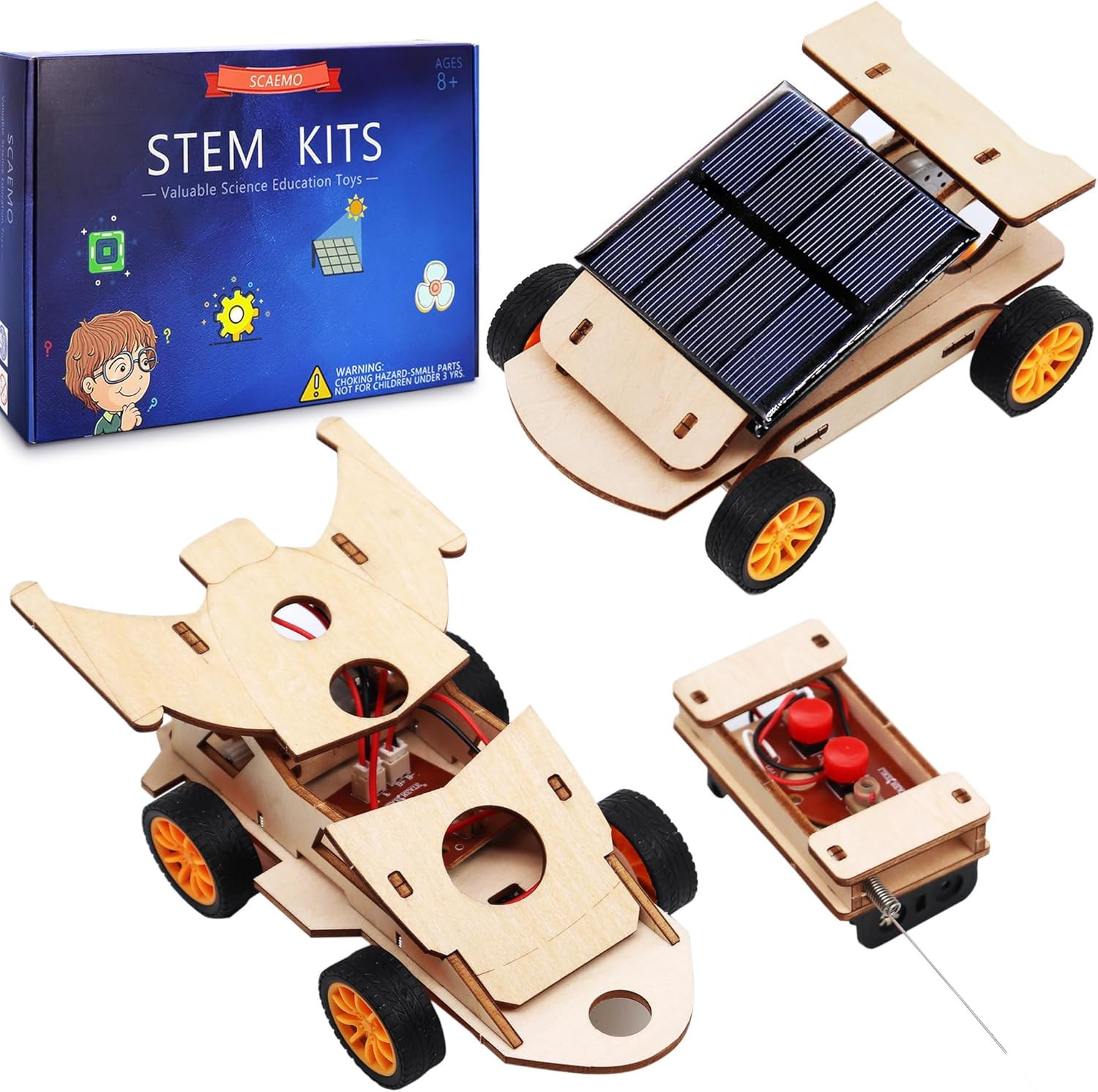 DIY RC Car Kit, Build Your Own Solar Car - Stem Projects for Kids Ages 8-12