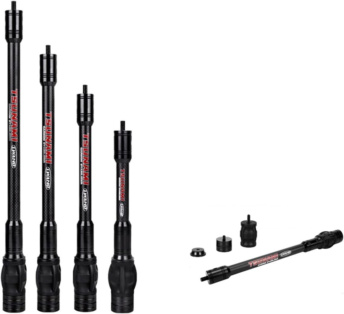 Archery Compound Bow Stabilizer Bar Carbon Fiber Adjustable 6 8 10 12 Inch for
