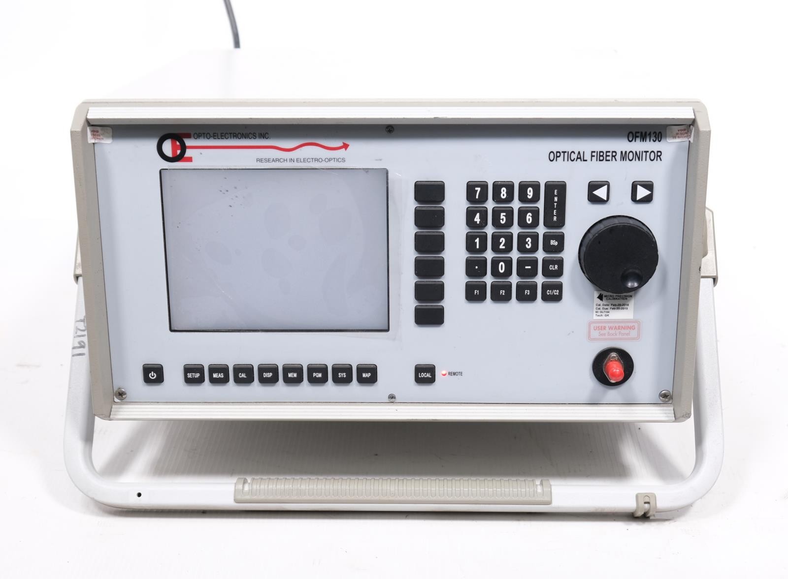 Greenlee Opto-Electronics OFM130 Optical Fiber Monitor Reflectometer 0-20km