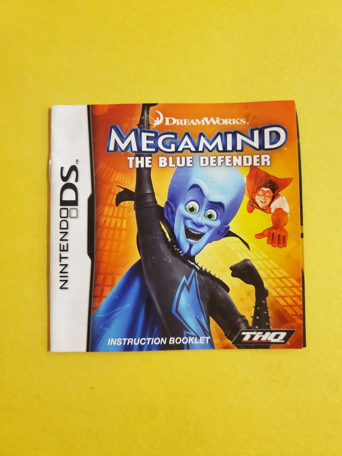 (Manual Only) MegaMind: The Blue Defender Nintendo DS Authentic