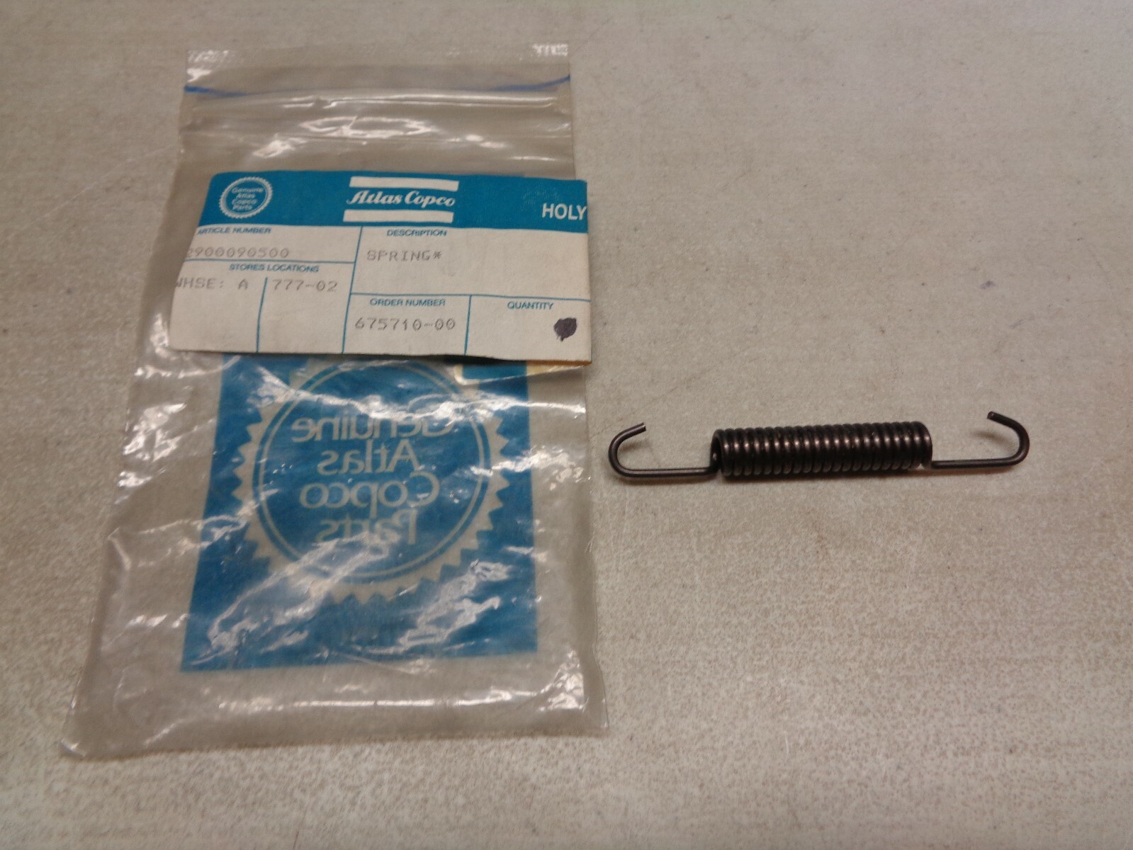 Atlas Copco Spring 2900-0905-00 2900090500