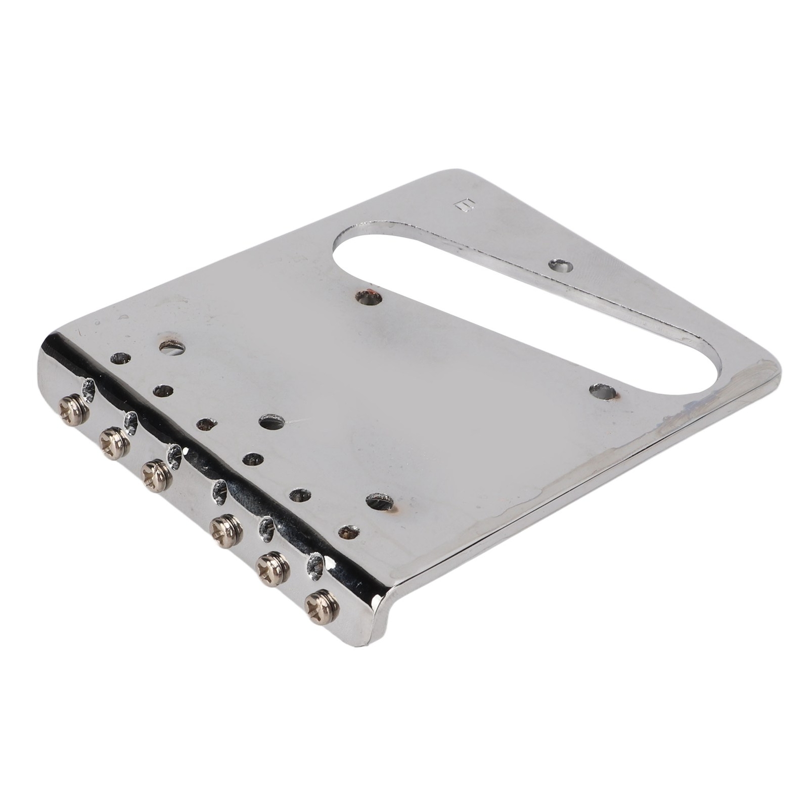 L Shape Guitar Bridge Replacement 6 Saddle Fixing String Pull Plate For TL E CHU