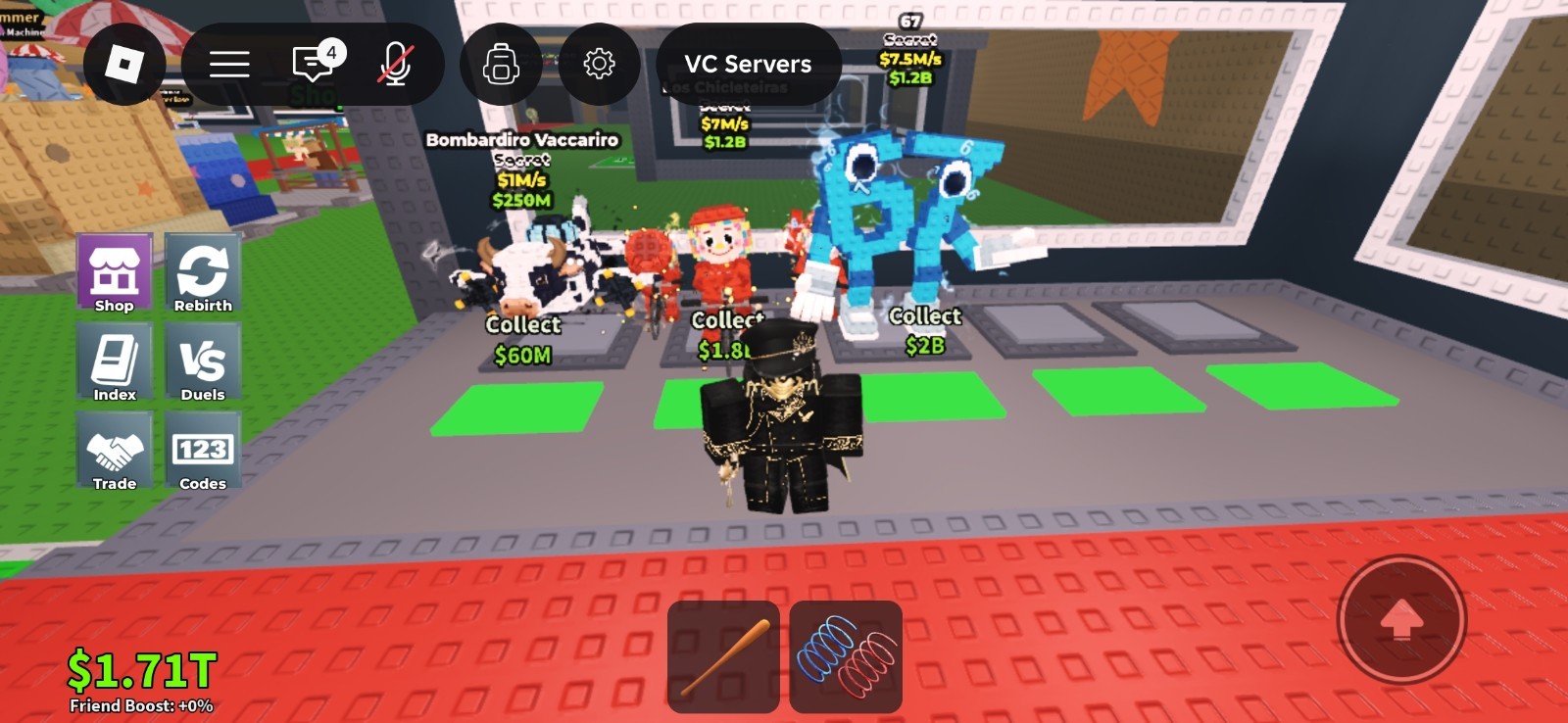 Roblox Secret VC Servers In-Game Screenshot Virtual Item Collectible ID 67