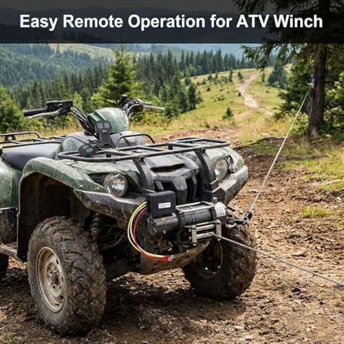 12V Wireless Winch Remote Control Kit – 4 Pack Universal 5‑Wire Receiver
