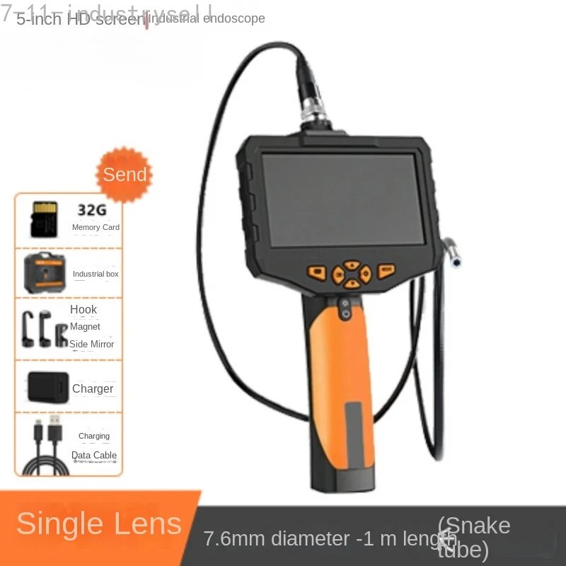 NTS300 7.6mm Borescope Professional Industrial HD Endoscope with LCD Screen