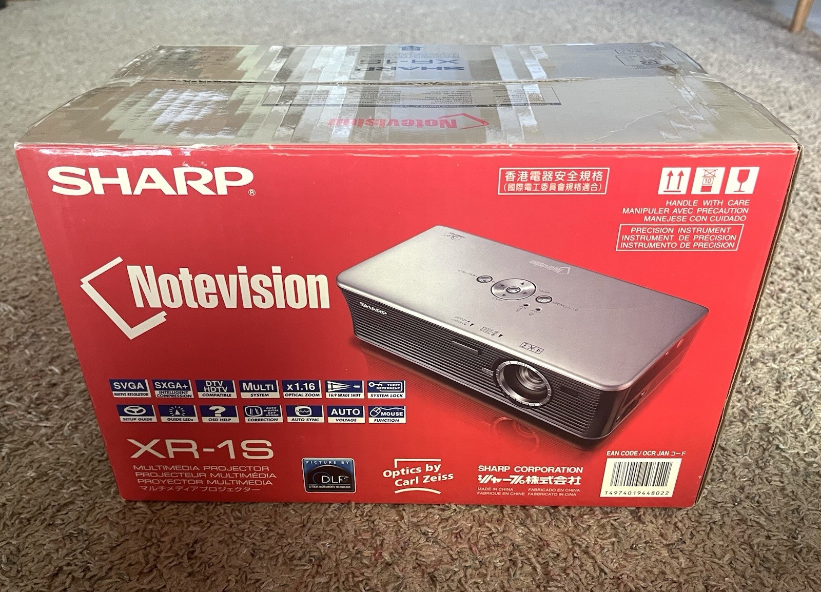 Vintage NOS Sharp Notevision XR-1S Projector - New
