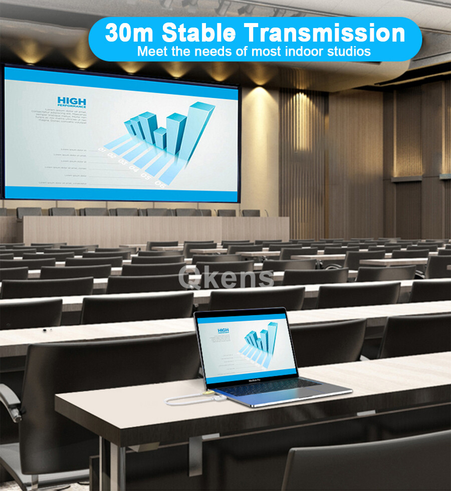30m Wireless Transmit Display Cable USB HDMI Extender Video Transmitter Receiver