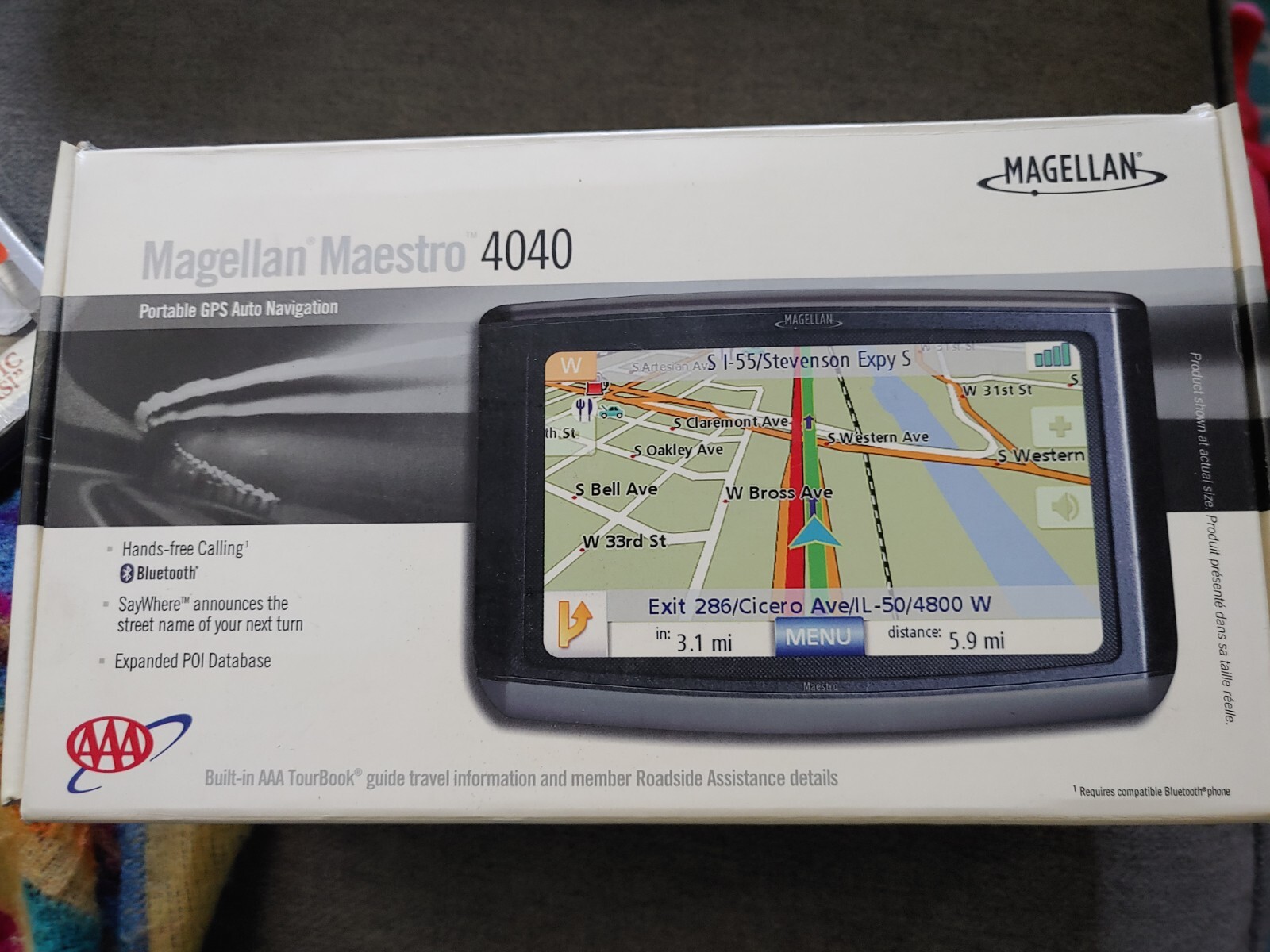 Magellan Maestro 4040 Portable GPS Auto Navigation 2007