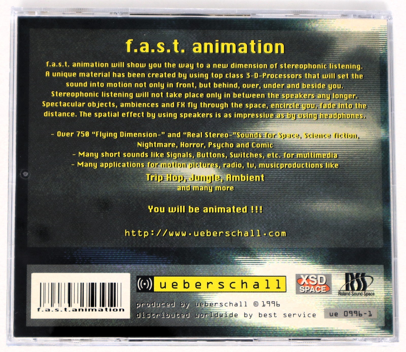 Ueberschall F.A.S.T. Animation Sample Library/Sound Library/Sampling CD 1996