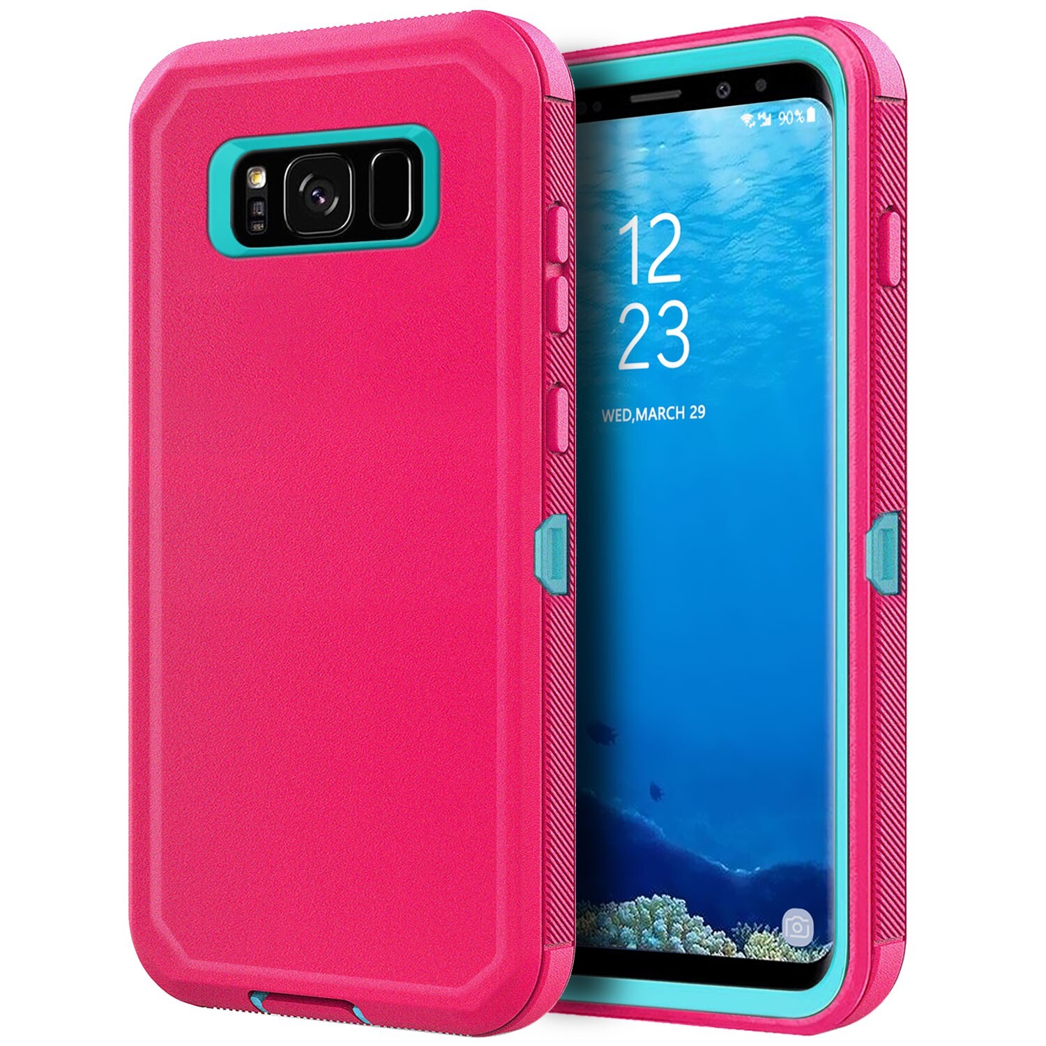 For Samsung Galaxy S8 / S8+ Rugged Phone Case Shockproof Cover Screen Protector
