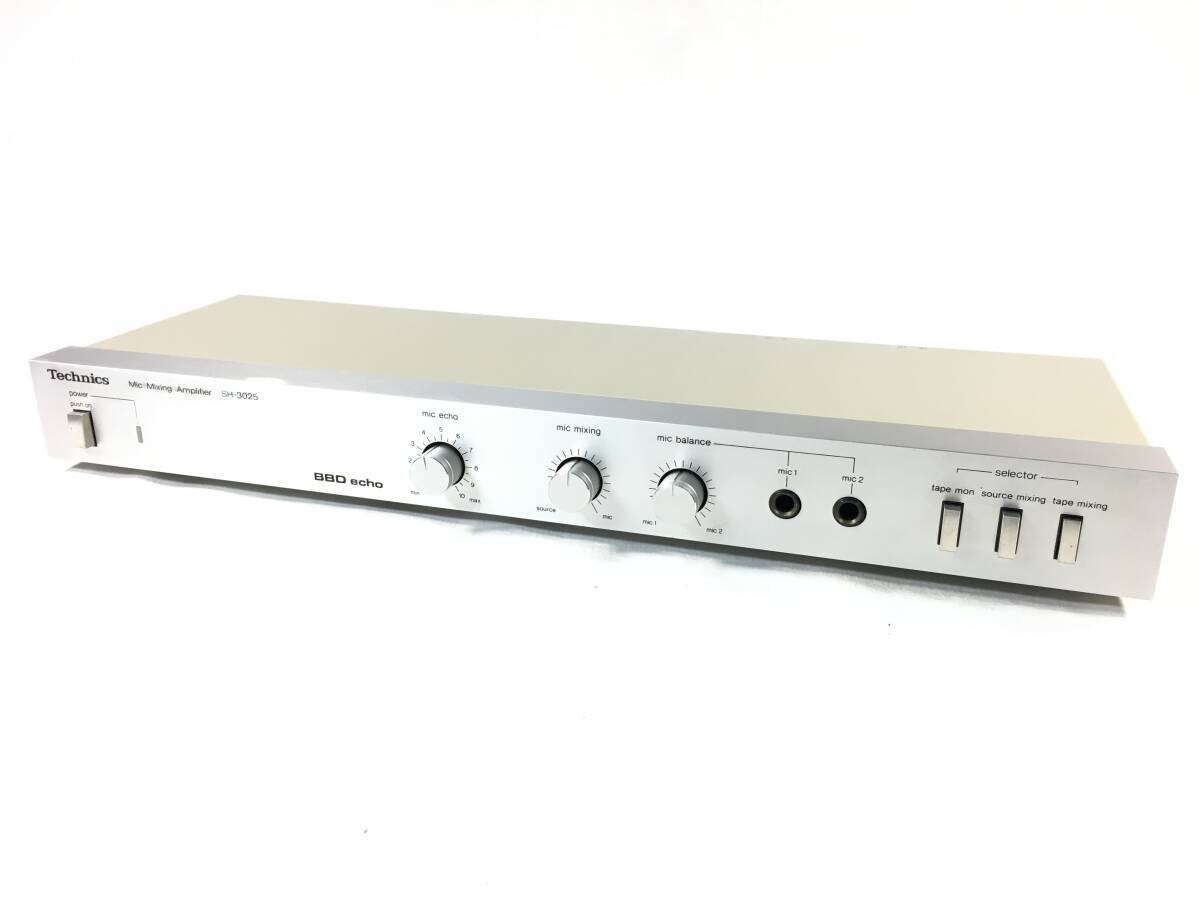 Technics SH-3025 Microphone mixer with 2 microphone inputs Tested Works well F/S