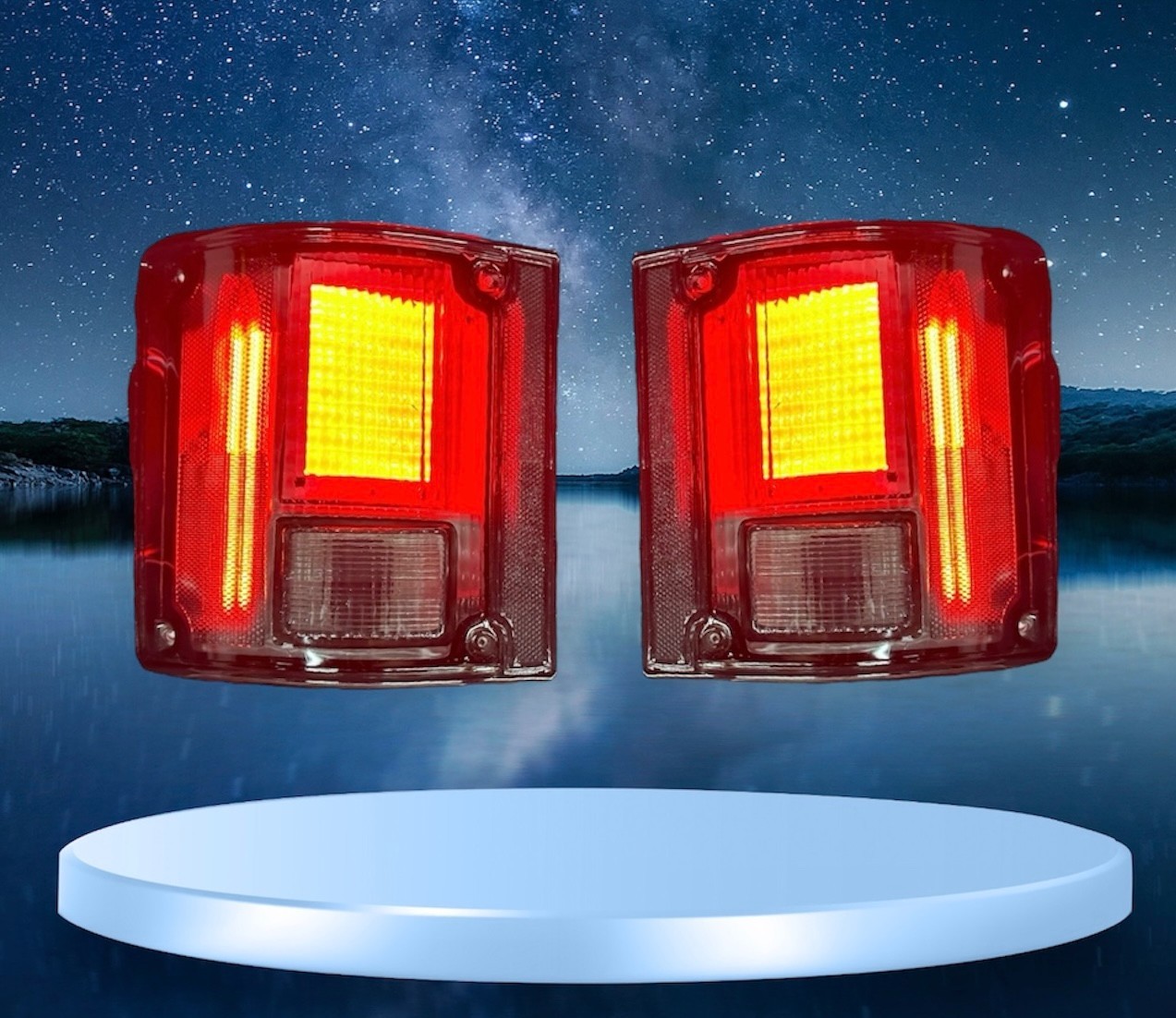 SMOKE  LED Tail lights  73 - 91 Chevy GMC Pickup Suburban Jimmy Blazer C/K C10