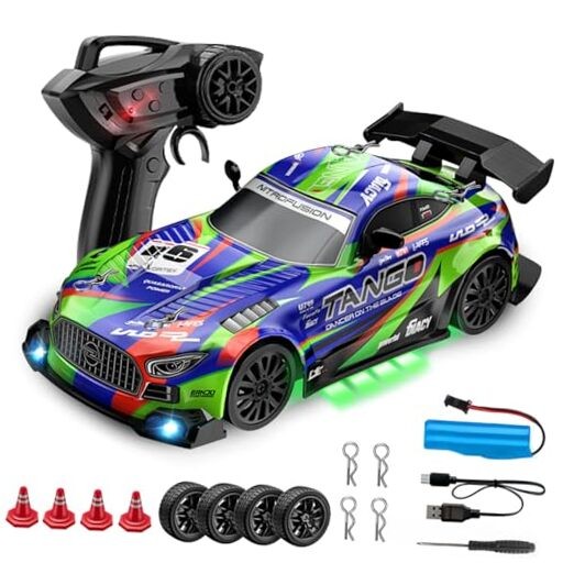 Drift RC Car for Electric Toy Car Hobby Racing Car Toys with 1-green