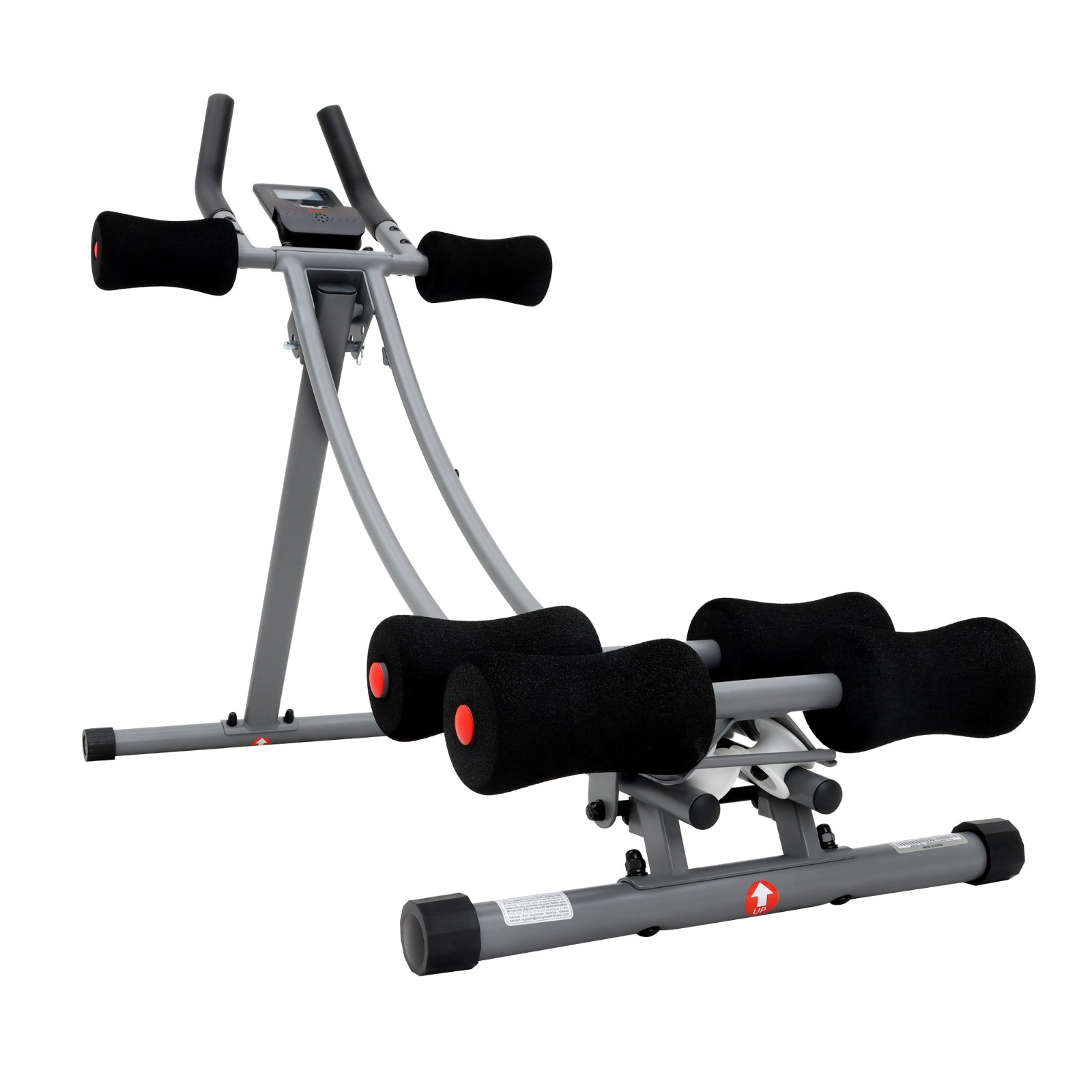 Ab Abdominal Exercise Machine Roller Waist Trainer with Elbow Support Foldable