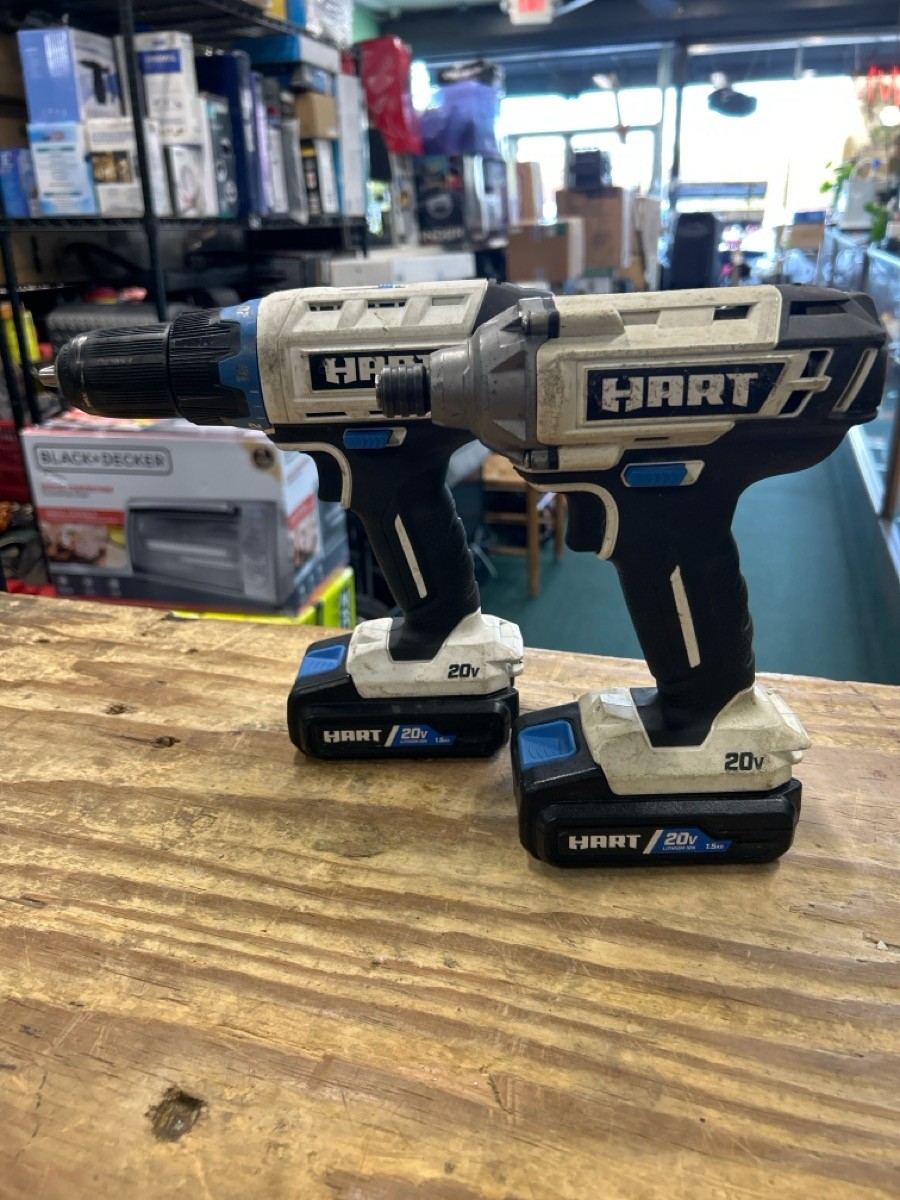 HART (HPDD01VN) 1/2in Drill & Impact Driver (HPID01VN) Kit (HPB023249)