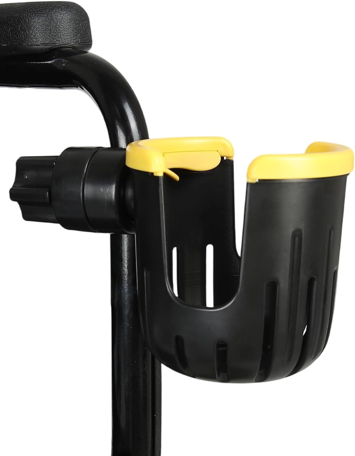 Wheelchair Cup Holder, Walker & Rollator Cup Holder, Clip-On Drink & Bottle Hold