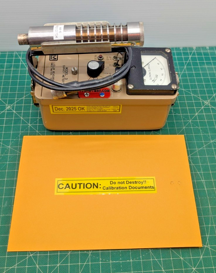 NIST 2025 Calibrated! Ludlum Model 3 + 44-6 Probe Guaranteed for 1 year!