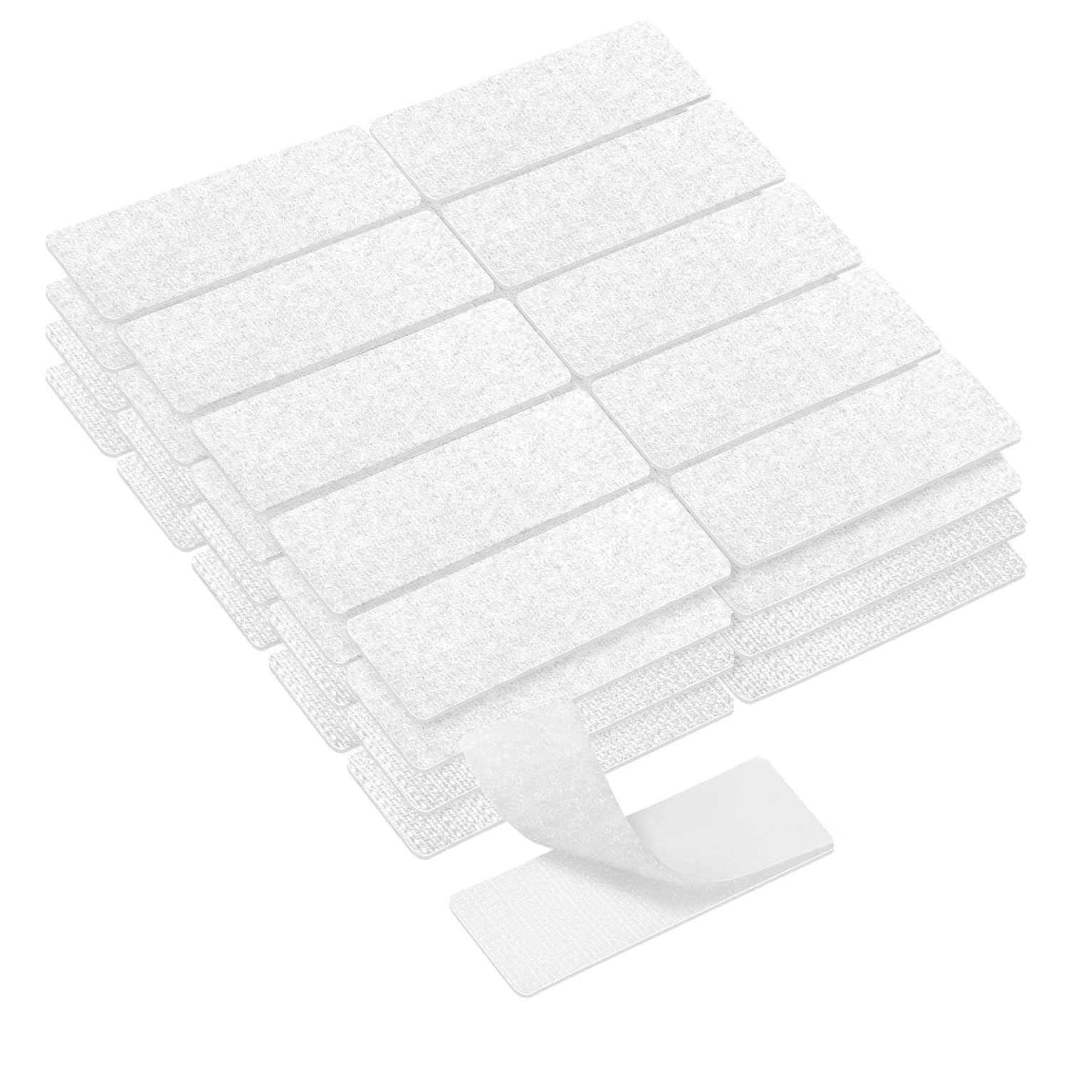 1x3 Inch Hook and Loop Strips, 20 Sets Nylon Self Adhesive Tape, Double Sided...