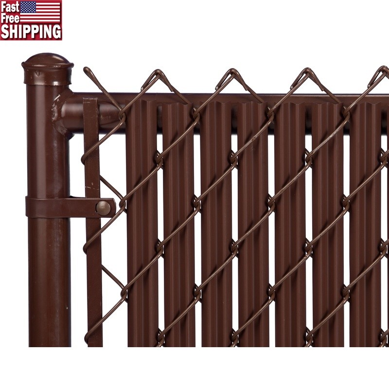 4ft Ridged Slats Chain Link Fence Privacy Security Aesthetics Easy Installation