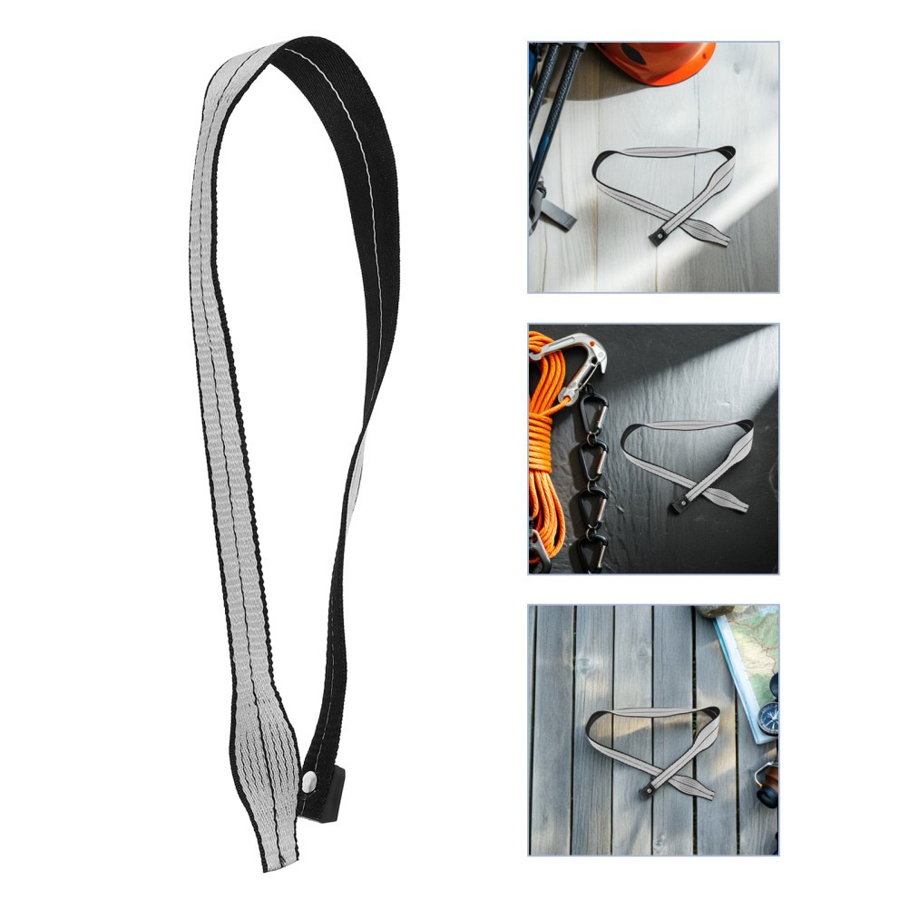 2pcs Walking Cane Wrist Strap Replacement, Black Trekking Pole Handle Straps,