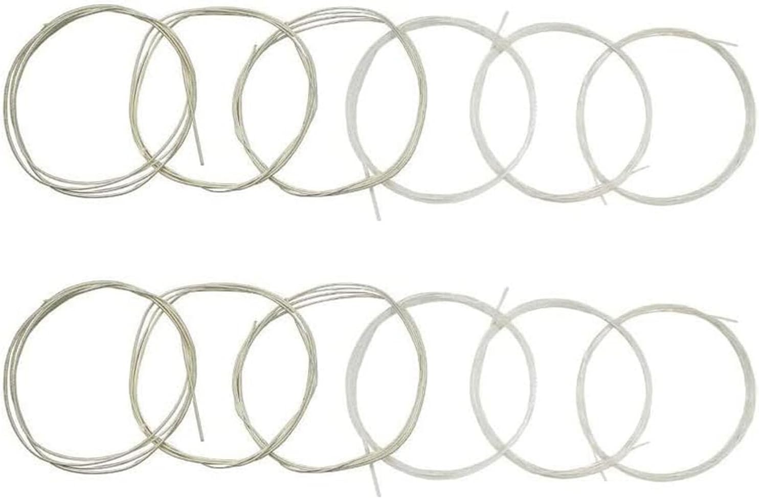 2 Sets of 6 String Guitar Strings Replacement Parts, Nylon String for Classical