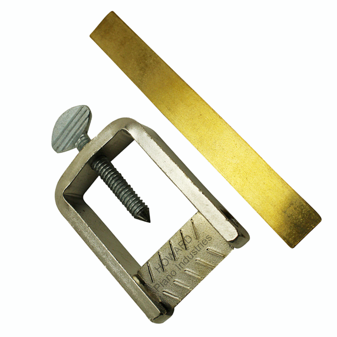 Piano Ivory Key Clamp Frame Nickel Plated W/ Tail Plate Solid Brass- Repair Tool