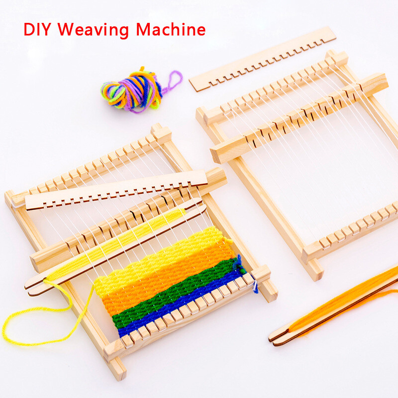 Children's Wooden DIY Handmade Woolen Knitting Machine Technology Product