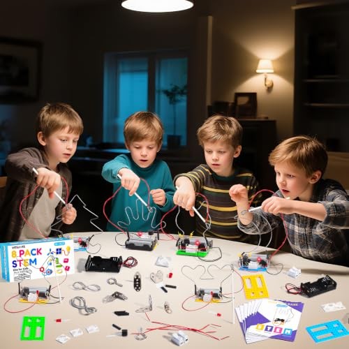 STEM Toy Science Kits, 8 Set Electric Circuit Boy Crafts for Kids Age 8-12 |