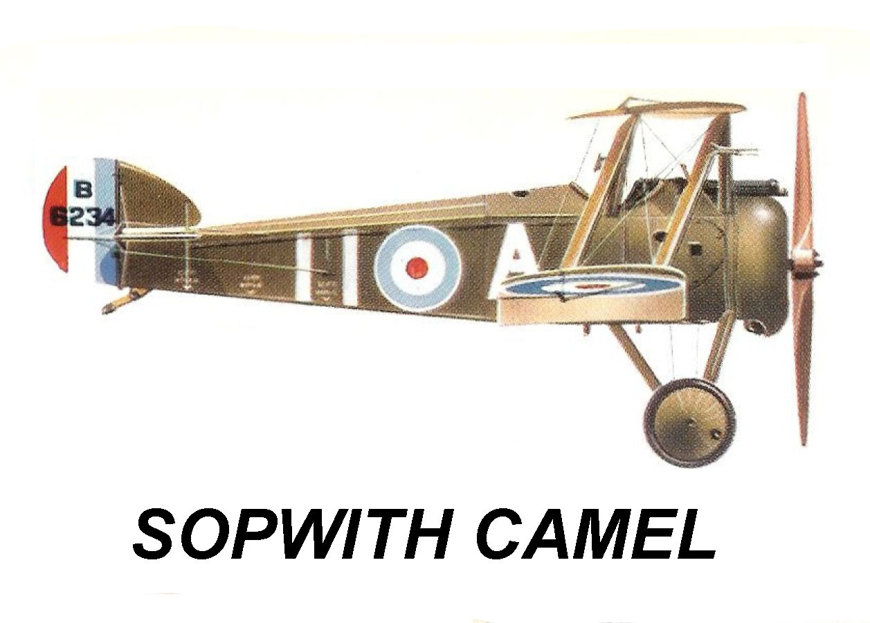 Model Airplane Plans (FF): Sopwith Camel 1/8 scale 42"ws for 1-1.5cc engines