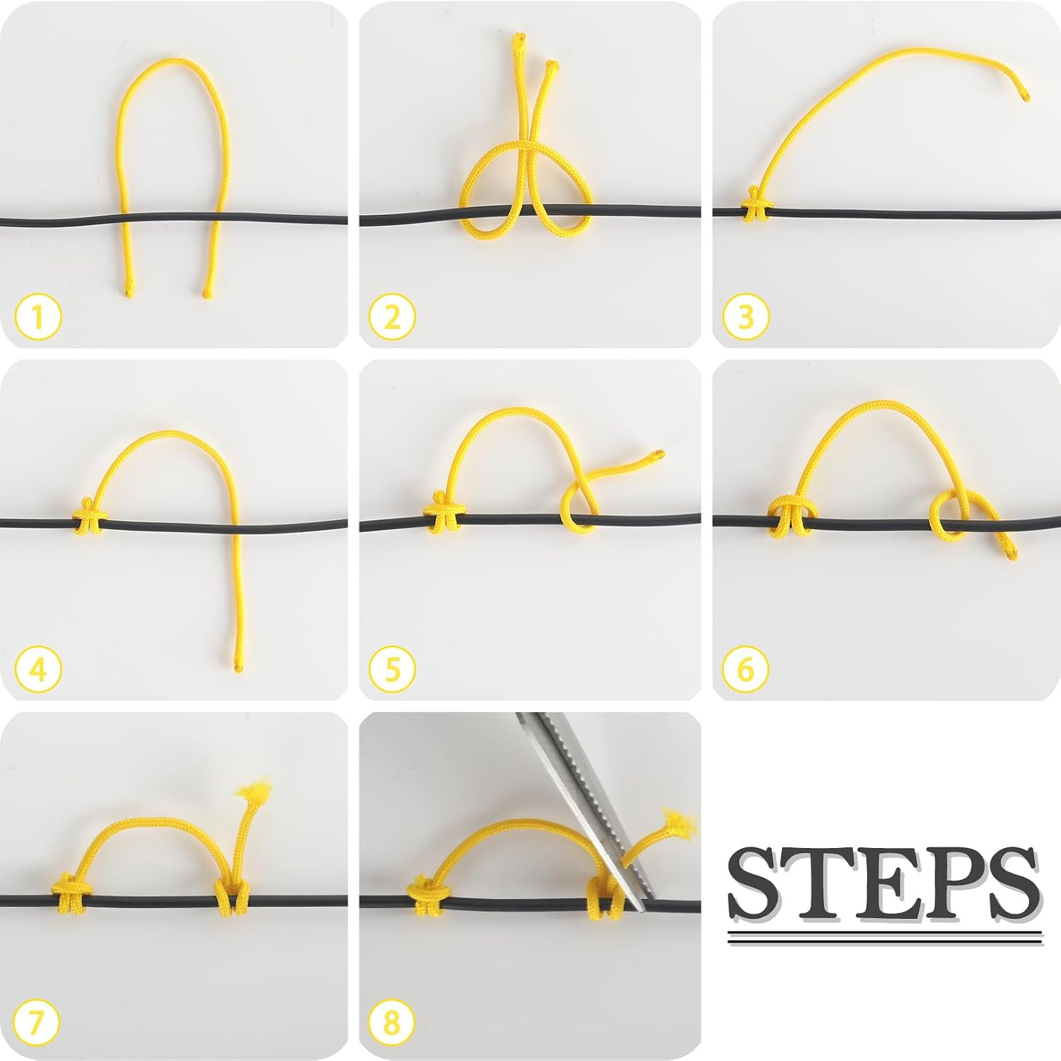 Bow String D Loop, 10 Ft. D Release Nocking Loop Rope for Compound Bowstring Ar